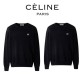 셀린느 자수로고 울 블랙 니트