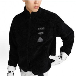 26ss 디올 And Descente 스키 블랙 테크니컬 플리스 0120