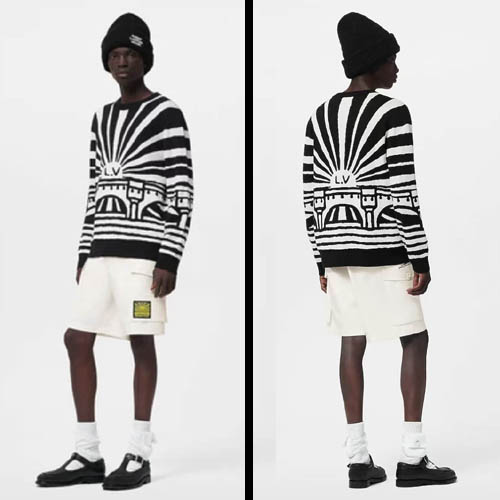 루이비통 Merino 울 Jacpuard 풀오버 2종