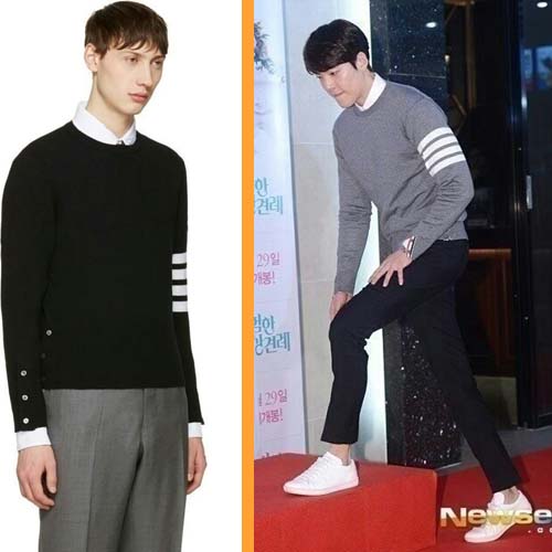 톰브라운 4바 라운드 니트 5종