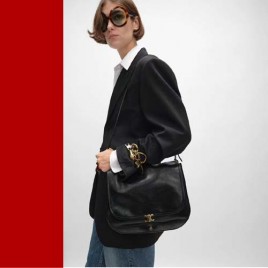 셀린느 소프트 트리옹프 레더 베사체 백 2종