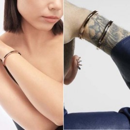 불가리 로고 뱅글 로즈골드 팔찌