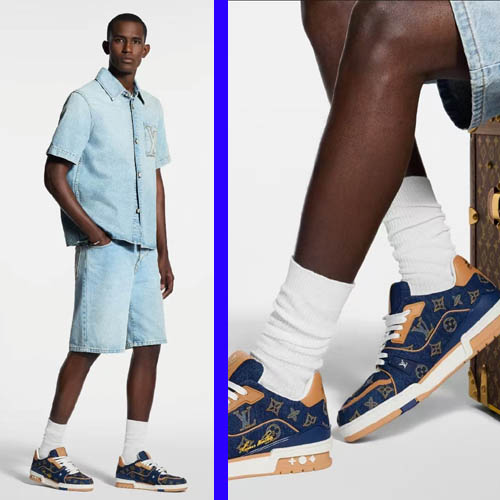 루이비통 로고 데님 트레이너 스니커즈 4종 0213