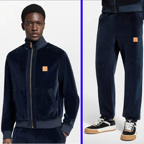 26ss 루이비통 시크 벨벳 트랙 톱 + 팬츠 세트 0213