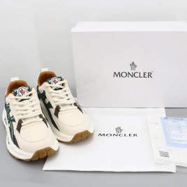 몽클레르 라인지로 레더 스니커즈