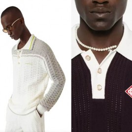 26ss 카사블랑카 로고 폴로 니트 2종 0222