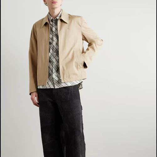 26ss 버버리 로고 자수면 가바딘 해링턴 재킷 3종 0225