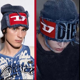 디젤 로고 K-프록 비니 블루