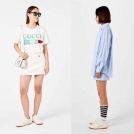 24ss 구찌 맥80 레더 커플 화이트 스니커즈