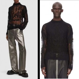 24FW 릭오웬스 hole 블랙 스웨터 0310