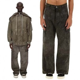 릭오웬스 다크쉐도우 스트레이트 몰스킨 카고 팬츠 0310