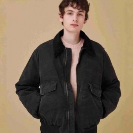 프라다 로고 다크네이비 워싱 재킷