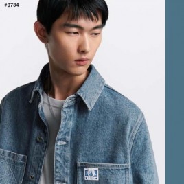 디올 Charm 데님 셔츠 재킷