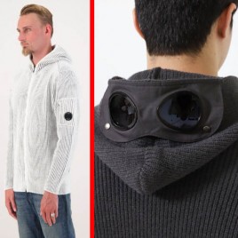 씨피컴퍼니 컴퍼니 플리스 니트 후드 풀 집 스웨터 2종