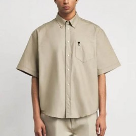 26ss 아미 자수로고  ADC 반팔 셔츠 2종 0329