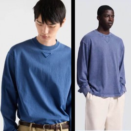 26ss 프라다 블루 롱 슬리브 0329