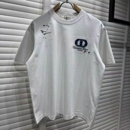 디올 자수로고 빈티지 라운드 반팔 티셔츠 2종