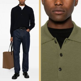 씨피컴퍼니 엑스트라파인 메리노울 폴로 렌즈 스웨터 3종