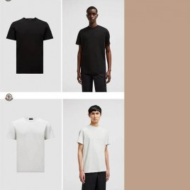 몽클레르 로고 라운드 반팔 티셔츠 2종