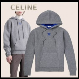 셀린느 cashmere-blend 그레이 후디